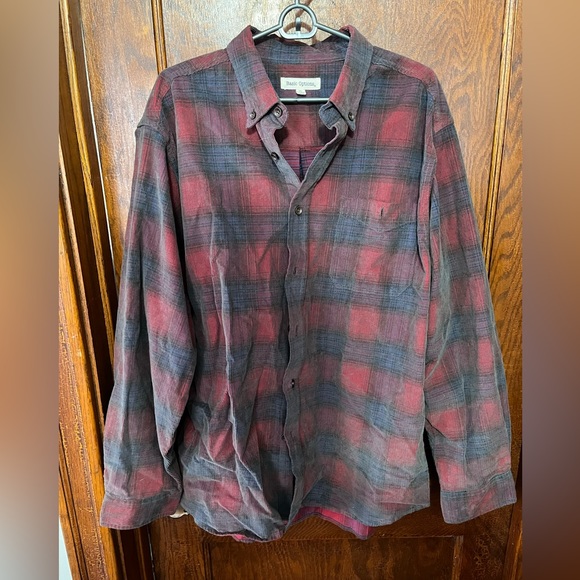 Mens corduroy plaid button down size XL - Picture 1 of 1